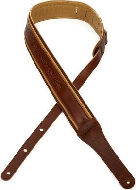 K0503006200103 Taylor Nouveau 2.5 Inch Guitar Strap - Brown