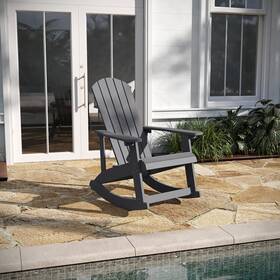 Ro-497850-taylh Taylor & Logan And Savannah All-weather Poly Resin Wood Adirondack Rocking Chair