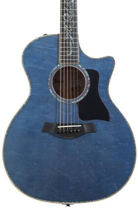 M028002111004520569-b12838 Taylor Grand Auditorium Acoustic-electric With Venetian Cutaway - Pacific Blue