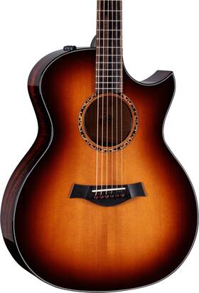M028002211003690521-25c04 Taylor 2025 Catch Custom #4 C14ce Grand Auditorium - Shaded Edgeburst With Tiger