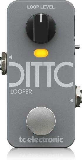 0709-alv Tc Electronic Analog Ditto 2 Looper Pedal Guitar For Live Performances 9v Grey
