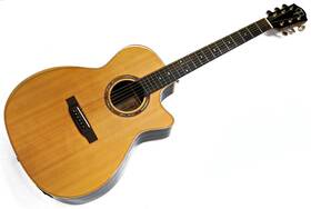 Sta180cent-ar Teton Cutaway Dreadnaught Acoustic Electric Guitar -a