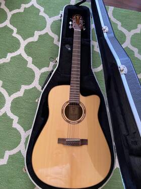 Sts110cent Teton Dreadnought Cutaway Acoustic-electric Guitar