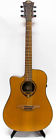 Tl100dce Lag Tramontane Stage Lefty Acoustic Electric Guitar Dreadnought Natural