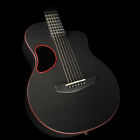 Touring Carbon Fiber Kevin Michael Acoustic-electric Guitar Red Binding 0720770013016