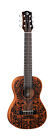 Uketribal6 Luna Guitars Uke Ukulele Tribal String Mahogany 814064022300