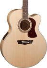 00801128034737 Usm-hj40sce Washburn Heritage Series Jumbo Guitar Natural