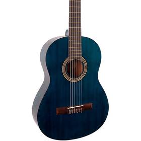 Vc204tbu-u Valencia 200 Series Full Size Classical Acoustic Guitar Transparent Blue