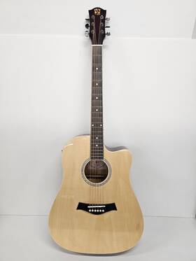 Va10ce Vangoa Electric Acoustic 6 String Guitar Nt - Natural