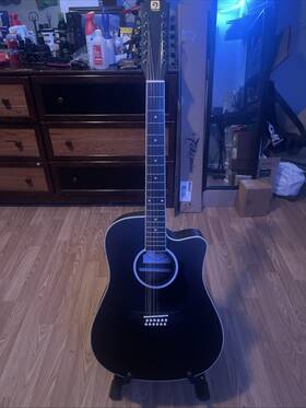 Vge12-2 Vangoa 12 String Guitar Basic With Gig Bag