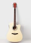 Vg-41ecn Vangoa Full Sized Natural Acoustic Electric Guitar
