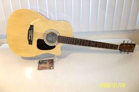 Md-38-c-n Vineyard Model Md-38c-n Handcrafted Acoustic Guitar Good Condition