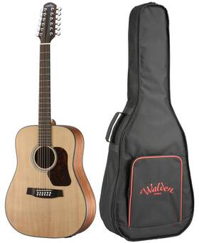 D552e Walden D552e/w Natura 500 Dreadnought Acoustic Electric 12-string Guitar Gigbag Dealer