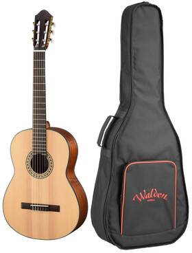 N550e Walden N550e/w Natura 500 Classical Acoustic Electric Guitar Satin Finish Nylon Dealer