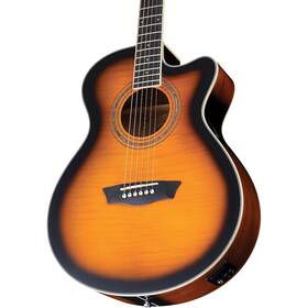 Ea15 Washburn 197881299682 Festival Acoustic-electric Guitar Tobacco Burst Rf