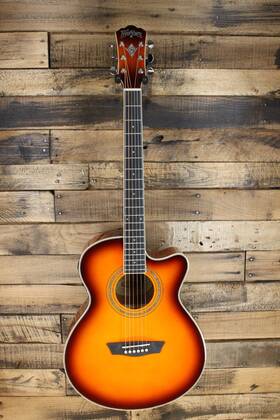 Re2878 Washburn 2878 Ea15 Festival Acoustic-electric Guitar - Iced Tea Burst #re2878