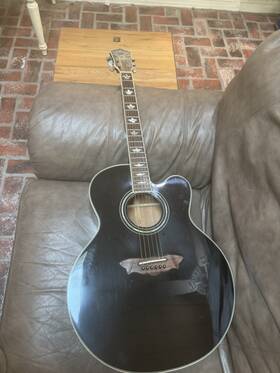 J28sc Washburn 28sc Cumberland Edition Acoustic-electric Late 90 S Rare Black