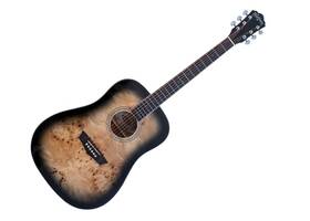 Washburn 681920620556 Dreadnought Acoustic Electric Guitar - Deep Forest Burl Black Fade