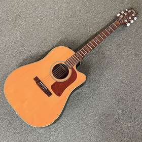 D-23-ce Washburn Acoustic Electric Guitar - Vintage 1980s With Hard Case