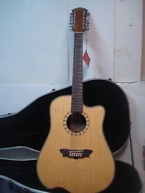 D46sce12 Washburn 12 String Sowest Cutaway Dreadnought Electric Acoustic Guitar