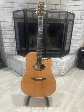 Dc-60e Washburn Dc60e Lexington Acoustic Electric With Hsc 1993 Excellent Condition