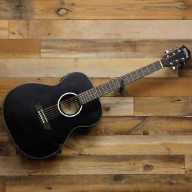Washburn Dfefe-u Deep Forest Folk Acoustic-electric Guitar In Striped Ebony