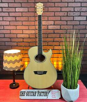 Ea20-7527-u Washburn Ea20 Mini Jumbo Acoustic-electric Guitar - Natural