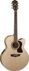 Hj40sce-o-u Washburn Heritage Series Jumbo Size Acoustic Electric Guitar Flame Maple