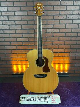 Hg75sego-0302-u Washburn 2019 Hg75seg-o Grand Auditorium Acoustic-electric Guitar - Natural