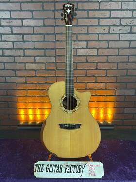 Wcg25sce-0722-u Washburn Wcg25sce-o Grand Auditorium Cutaway Solid Sitka Spruce Top Acousti
