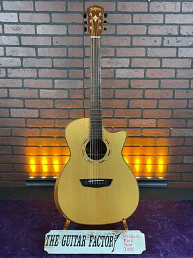Wcg70sce-0405-u Washburn Comfort Wcg70sce Ovangkol - Natural Acoustic/electric Guitar With Hard