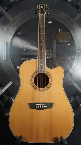 Washburn Wd11sce Acoustic Electric Guitar Solid Spruce Top Cutaway Fishman