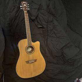 Washburn Wd12ce Acoustic Electric Guitar Sounds Good