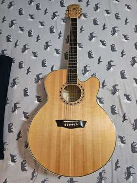 Wj40sce Washburn Heritage 40 Series Acoustic-electric Guitar -see Description