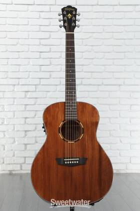 Wlo12se-o-u Washburn Woodline O12se Acoustic-electric Guitar - Natural