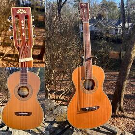 Wp11sens Washburn Rare Acoustic Electric Parlor Guitar - Fishman Electronics