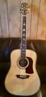 Sw-54 Wd Washburn Flint Hill Acoustic Guitar String Solid Ovankol Back
