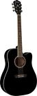 Wd10ceb Washburn Apprentice Series Acoustic Electric Guitar In Black 801128804545
