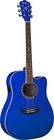 Wd10cebl Washburn Apprentice Series Acoustic Electric Guitar In Blue 801128025964