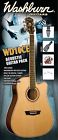Wd10cepack Washburn Dreadnought Acoustic Electric 801128806075