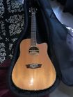 Wd27sce Washburn Dreadnought Acoustic Guitar Excellent Condition