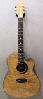 Wl Ash Luna Woodland Quilted Acoustic Electric Grand Concert Guitar