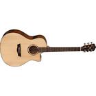 Wlo10sce-o-u Washburn Orchestra Cutaway Acoustic Guitar Natural 801128034034