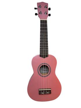 Ukh-10 Woodnote Beautiful Hula Beach Soprano Ukulele Orchid Pink New