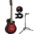 Yam-apxt2-drb Yamaha Drb Size Acoustic Electric Guitar Dark Red Tuner And