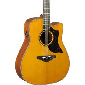 Yamaha 197881342067 A3m Dreadnought Cutaway A/e Guitar Vintage Natural