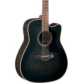 Yamaha 197881374471 A1m Cutaway Dreadnought A/e Guitar Transparent Black