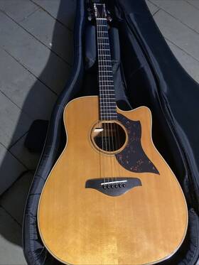 4478903562502635326 Yamaha Brand New A3r Are Cutaway Acoustic/electric Guitar - Vintage Natural