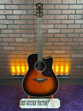 A1r-0819-u Yamaha A1r Dreadnought Cutaway - Tobacco Brown Sunburst With Deluxe Gig Bag