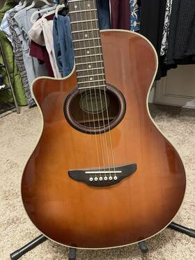 Apx-5la Yamaha Apx Series 6 String Acoustic-electric Guitar Brown Hollow Body